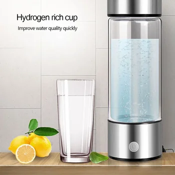 Титановая Преносима чаша за вода с високо съдържание на водород, Йонизатор на вода, производител/генератор Супер антиоксиданти, бутилка за алкална вода с водород ORP