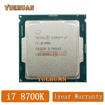 Intel Core i7-8700K i7 8700K 3,7 Ghz се Използва Шестиядерный двенадцатипоточный процесор CPU 12M 95W LGA 1151