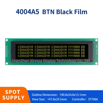 Черна филм жълт шрифт 40X4 4004 4004A5 знаков ЖКмодуль LCM е с желтозеленой led подсветка HD44780 контролер