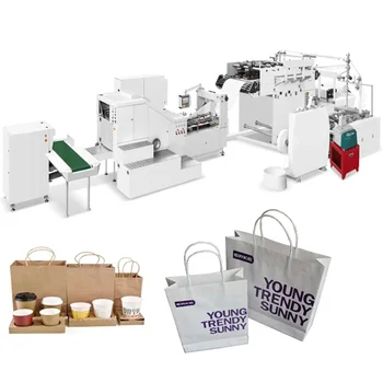 Търговия на едро Машина за изработване на подаръци, хартиени опаковки с квадратна дъно най-Новата Автоматична машина за производство на хартиени опаковки с квадратна дъно Каки за продажба