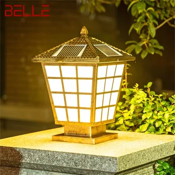BELLE Класически Слънчев модерен стенен лампа LED Водоустойчива IP65 Стълб на Стълб осветителни Тела за вашия дом градина
