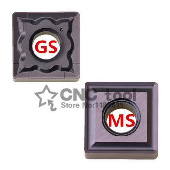 10шт карбид плочи SNMG120408-MS/SNMG120408-GS Струг с ЦПУ, висококачествени части за механична обработка