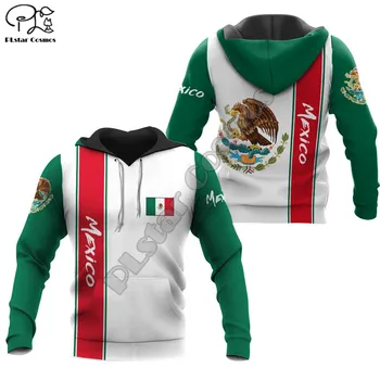 PLstar Cosmos Национална Емблема на Мексико, Знаме на Мексико, Блузи С 3D Принтом, Блузи с Цип, С Качулка За Мъже И Жени, Ежедневни Градинска Облекло В Стил-24