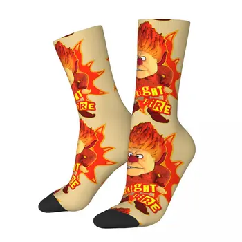 Забавен луд компрессионный чорап за мъже Heat Miser Straight Пожар в стил хип-хоп Реколта The Year without a Santa Claus 1974 Чорап за снимачната група ТЕЛЕВИЗИЯ