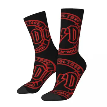 Ретро Най-Известната рок група Crazy Мъжки компресия Чорапи Унисекс AC-DC Harajuku Безшевни Чорапи С Принтом Crew В подарък