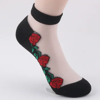 Новост лятото на 2017 г., 1 чифт женски чорапи, 10 цвята, дамски чорапи в епруветка, модни дантелени чорапи