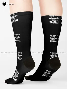 Хелоуин - това е стил на живот, а не празник Чорапи Дамски Туристически чорапи Персонализирани Мъжки чорапи за възрастни, юноши и младежи Harajuku Art