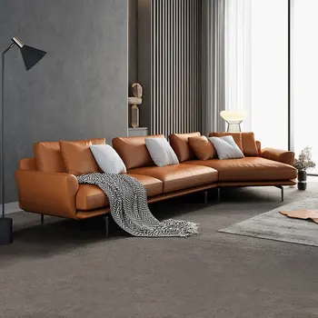 ULT-TY2578 Модерен секционни диван мека мебел за дневна луксозен диван от естествена кожа, комплект мебели кожен диван мека мебел за дневна