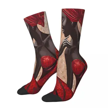 Африкански дамски чорапи Africa, мъжки дамски зимни чорапи Harajuku