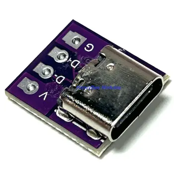 Тестова карта с клъстер конектор на корпуса TYPE-C, Двупосочен положителен и отрицателен захранващ адаптер USB3.1 от 16P до 2,54 с висок ток