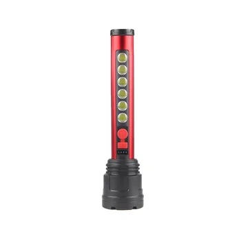 Фенерче USB Charging Power Display Cob Странична Лампа Външен Дистанционно Фенерче-Осветление за Къмпинг (в Червено)