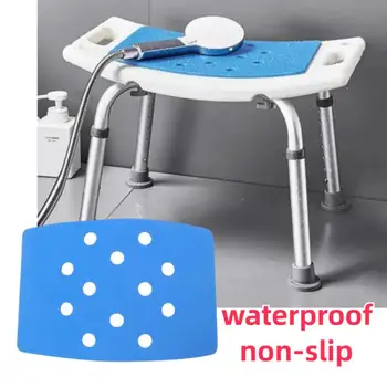 1 ~ 10ШТ Стол за баня Нескользящий Топло EVA Blue Седалка за помощ Стол за баня Стол за душ Възглавница за седалката Безопасни столове за баня