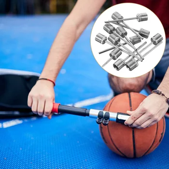 100 бр Игла въздушна помпа Баскетболни надуваеми спортни игла за футболни помпи от неръждаема стомана