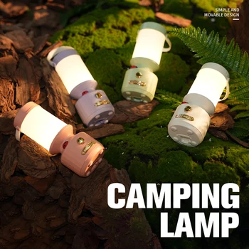 Ретро лампа за къмпинг, Външен LED Окачен лампа за палатка, акумулаторна батерия за Преносим Авариен Нощна лампа за риболов, туризъм осветление