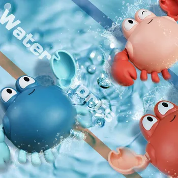Завийте играчка за плуване и къпане през лятото на банята Baby Crab, 2 бр.