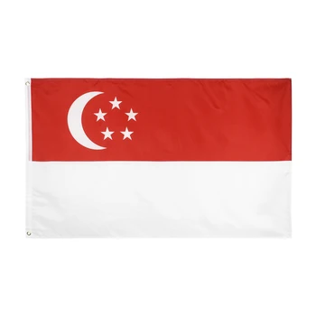 Знаме на Република Сингапур Xiangying 90x150 см Lion City SG SGP