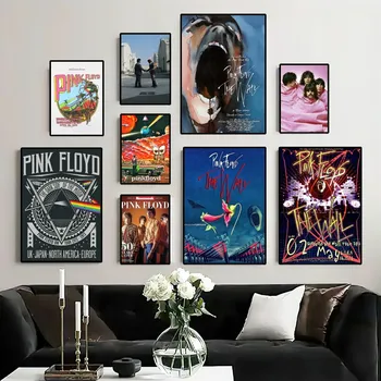 Hot Band P-Розов Floyds Плакат, живопис, Стенни картини за вашия интериор, дневна, стикер