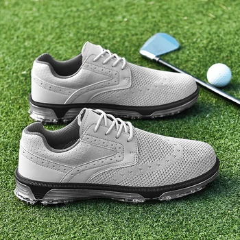 Гореща разпродажба на Мъжки Обувки за голф, Окото Дишащи Обувки за мъже, Марка Дизайнерски Обувки за тренировки по голф, Мъжки Спортни Обувки Големи размери 47, Мъжки