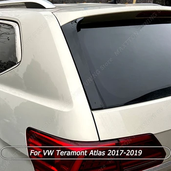 За VW Teramont Atlas 2017-2019 Черен Гланц ABS Странично Стъкло на Задното Стъкло заден Спойлер, Калници Тампон Аксесоари За Промяна на Външността на Колата
