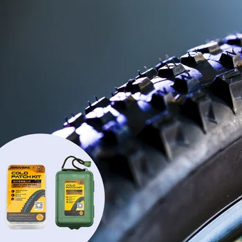 Комплект за ремонт на велосипедни гуми Преносим Комплект за ремонт на гуми за автомобилния наем Практичен Набор от инструменти за велосипед Ергономичен Комплект за ремонт на велосипедни тръби за Bmx