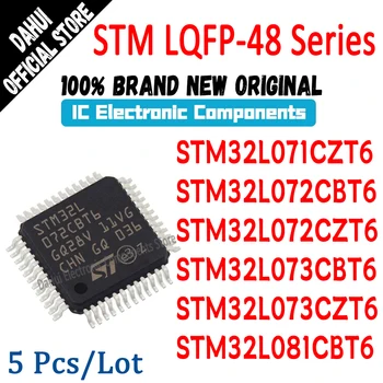 5шт STM32L071CZT6 STM32L072CBT6 STM32L072CZT6 STM32L073CBT6 STM32L073CZT6 STM32L081CBT6 на чип за MCU STM IC LQFP-48