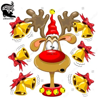 Коледна шапка с лък, звънци, Елени, метални печати, Дядо Коледа-Лосове, Подарък карта за scrapbooking, занятие, занаят