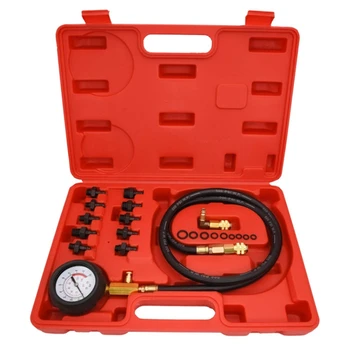 Набор от инструменти за измерване на налягането на маслото в двигателя, psi, набор от инструменти за измерване на налягането на маслото в двигателя за леки автомобили, атв, камиони, Използвайте устройство за предупреждение за масло