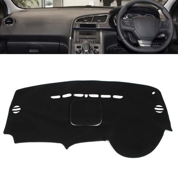 Калъф за арматурното табло на автомобила, противоскользящий подложка за арматурното табло, Черен панел, слънцезащитен подложка за Peugeot 3008 2013 2014 2015, Автоаксесоари RHD