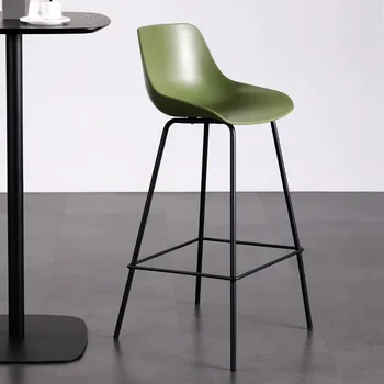 O139Nordic цвят бар стол за сядане модерен прост високо столче за домашно почивка островен бар стол 4S-часова рецепция магазин