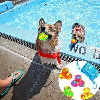 Плажна топка, балони, Водни игри, Детско водно поло, Играчки за басейн, 12 водни топки за басейн, за възрастни с мрежесто чанта