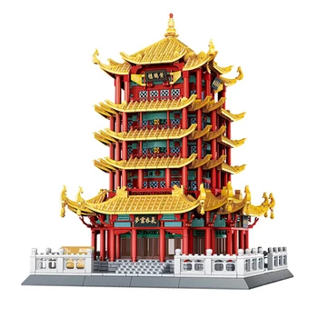 Модел на Катедралата Василий Блажени, Строителни блокове, Китайска Архитектурна атракция на MOC 6412, Тухли, Образователна колекция, подарък Играчка