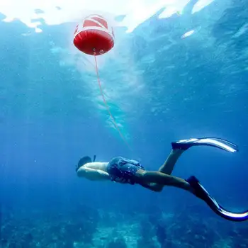 Подводен гаф Diver под поплавъка, с отметка за потапяне, топка-буем от PVC, за надуваем