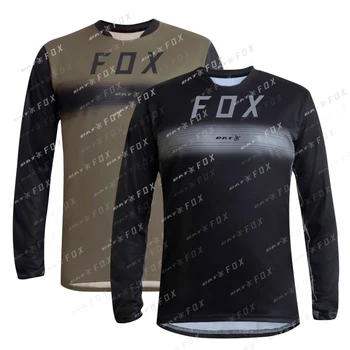 Мъжки МТБ Облекло Camiseta ПРИЛЕП FOX Mountain Bike Jersey Тениска За Състезанието Мотокрос Cross Ендуро Jersey Бързосъхнеща Майк За Скоростно спускане