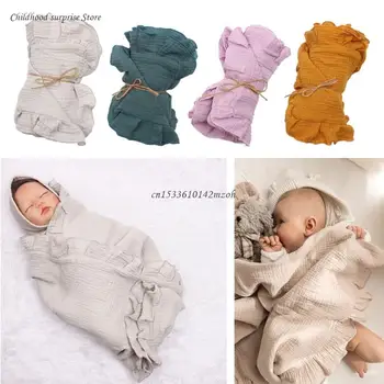 Детско одеало за новородено, меки памучни кърпи за баня, калъф за детски колички, легла, директна доставка