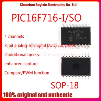 На чип за PIC16F716-I/SO-чип за 8-битово флаш микроконтролера original СОП-18